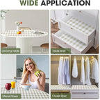 Beautysaid Shelf and Drawer Liner for Kitchen Cabinet, Non Adhesive Non Slip Shelf Paper Waterproof Washable Thickened for Dresser Pantry Shelve Bathroom Protector Liner(Checkered,12 in x 10 FT)
