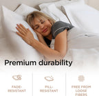 Threadmill Luxury Full Size Sheets | 656 Thread Count Certified Supima Cotton for Full Size Mattress | 5-Star Hotel Quality 4 Piece Bed Sheets with Extra Deep Pocket | White Sheets