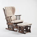 Comfort Deluxe Glider Chair and Ottoman Set (Cream)