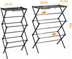 Clothes Drying Rack Household Indoor, Foldable Drying Rack Clothing for Laundry - 40" x 28.8" x 14.2", Space Saving Indoor, Black-1pack