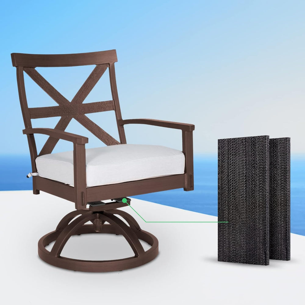 Anwenk 8Pack Patio Rocking Chair Spring Plate Replacement Part Fiberglass Spr...