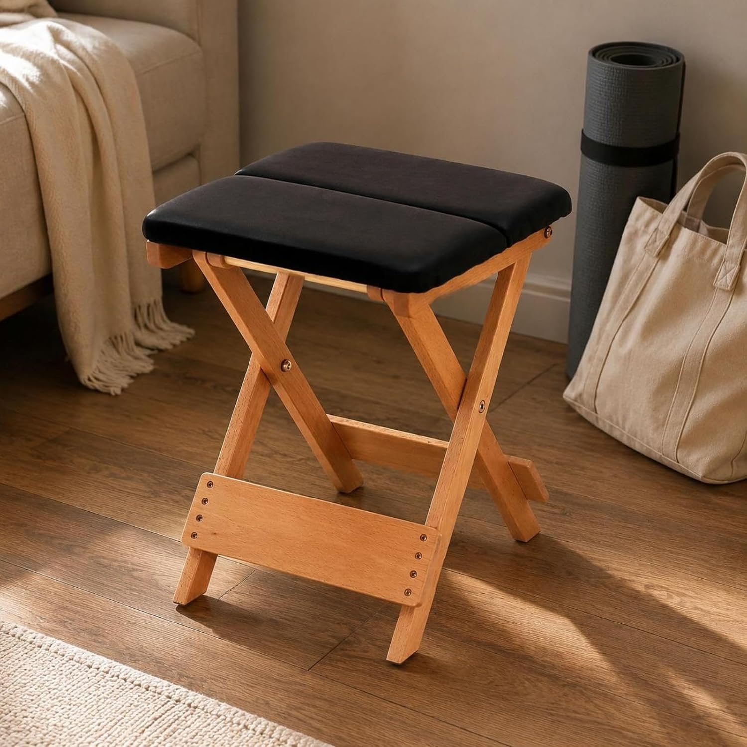 Folding Stretching Stool Compact Stretching Stool Space-Saving Training Chair