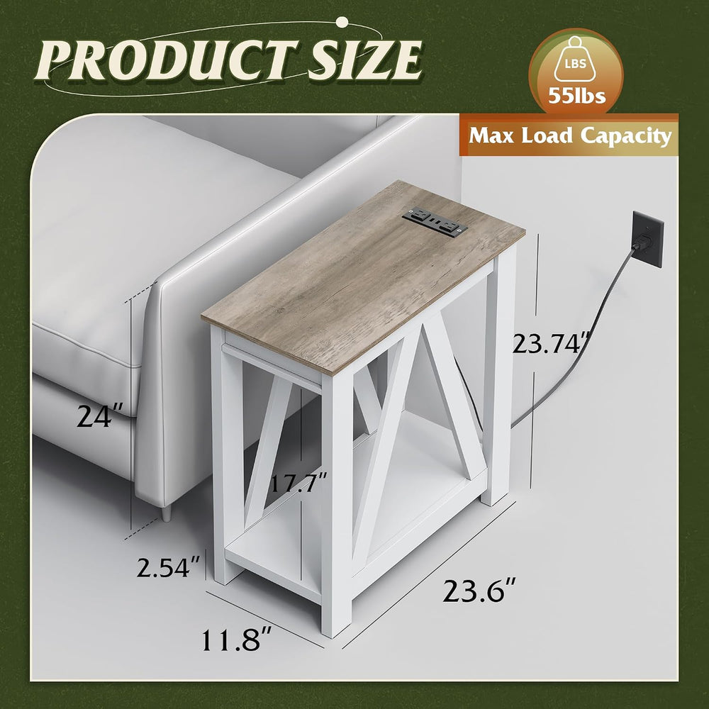 WLIVE Coffee Table with End Table