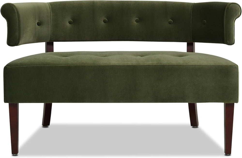 Jennifer Taylor Home Jared Roll Arm Tufted Bench Settee with Back