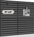 AKTOP Peg Board Wall Organizer 4-Pack – 12"x12" Black Pegboard Panels for Walls, Plastic Desk Wall Mount Tool Organization for Home, Office, Garage Tool Storage & Craft Room