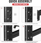 Heavy Duty Garage Shelves – Metal Shelving Unit with Adjustable 3-Tier Storage Shelves for Garage Organization, Industrial Shelving Rack for Heavy Duty Storage Needs16 D x50 W x48 H