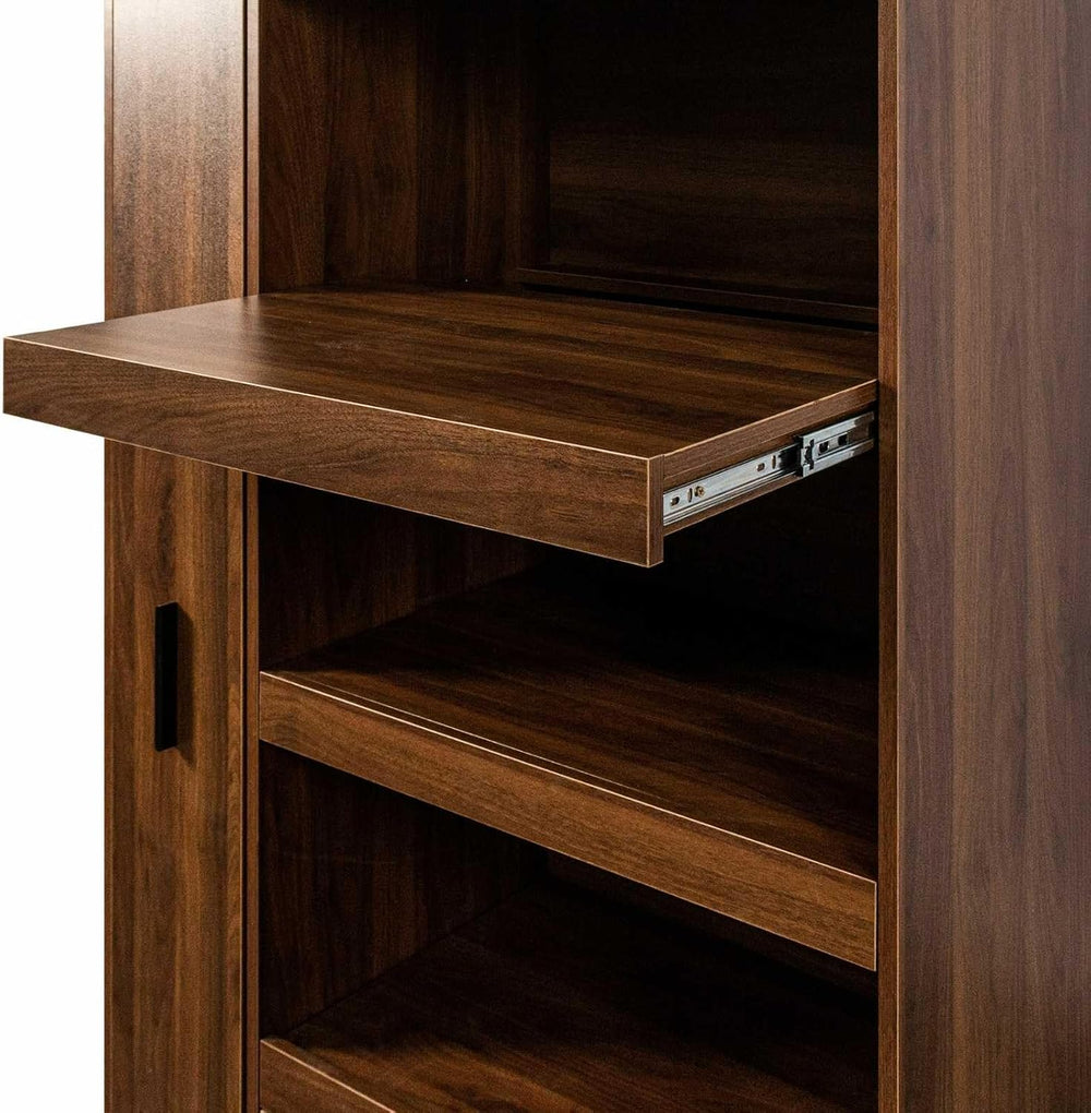 70.87" Kitchen Pantry Cabinet with Multi-Functional Pull-Out Storage She...