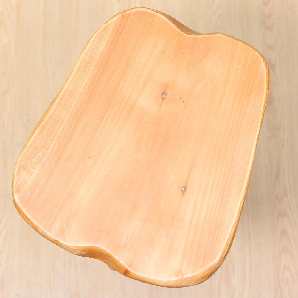 Brefhome Natural Cedar Wood Stool, 14.5" Tall Hand-Carved Tree Stump End...