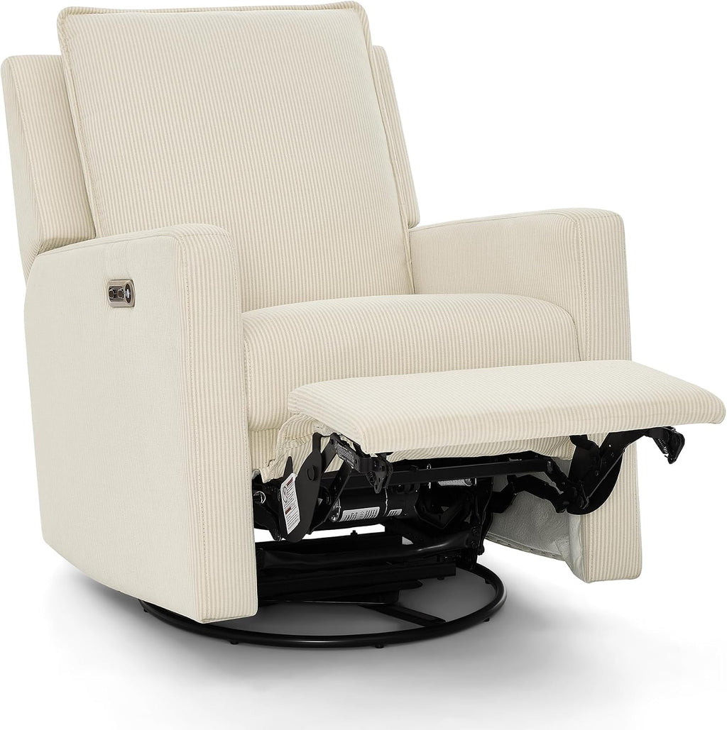 Delta Children - babyGap Harlowe Power Recliner, Almond | Power Recliner with USB-A and Type-C Ports, Greenguard Gold Certified, Stain-Resistant Fabric, Oeko-TEX 100 Certified