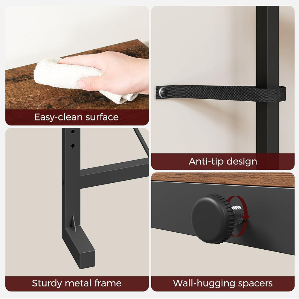 MAHANCRIS 78.7" Console Table with Adjustable Height(24.3"-32.7&quo...