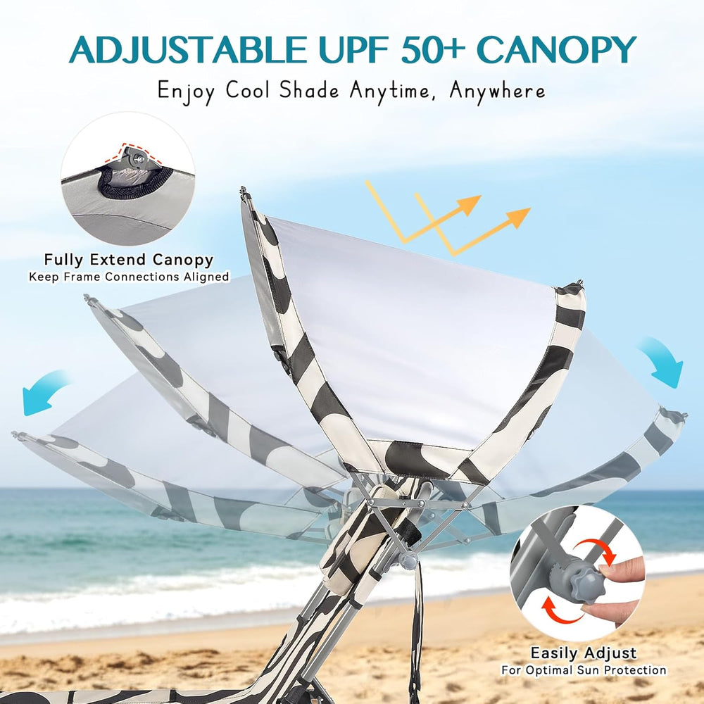 Tanning Chair with Face Hole for Adults, Outdoor Folding Lounge Chair with Ca...