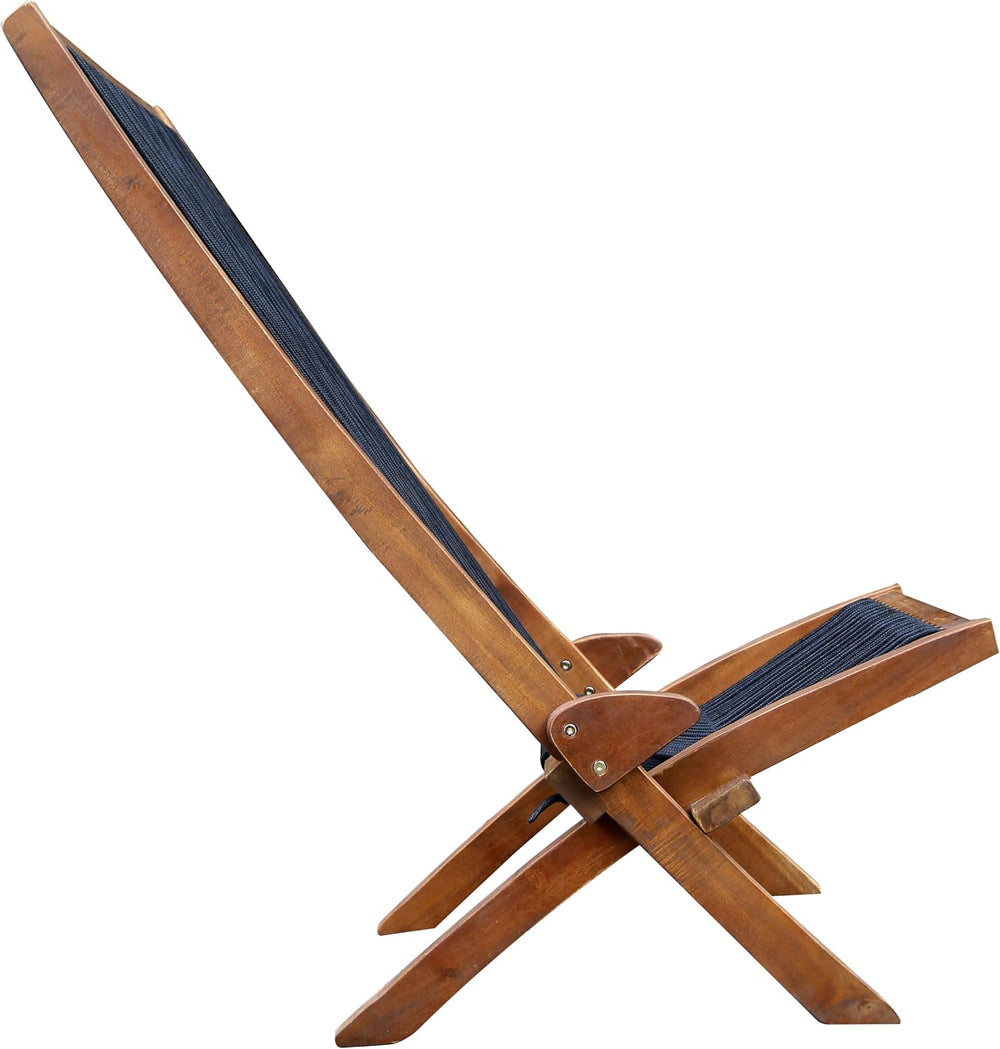 Knocbel Outdoor Folding Chair, Low Profile Patio Lounge Chair with Ergonomic ...