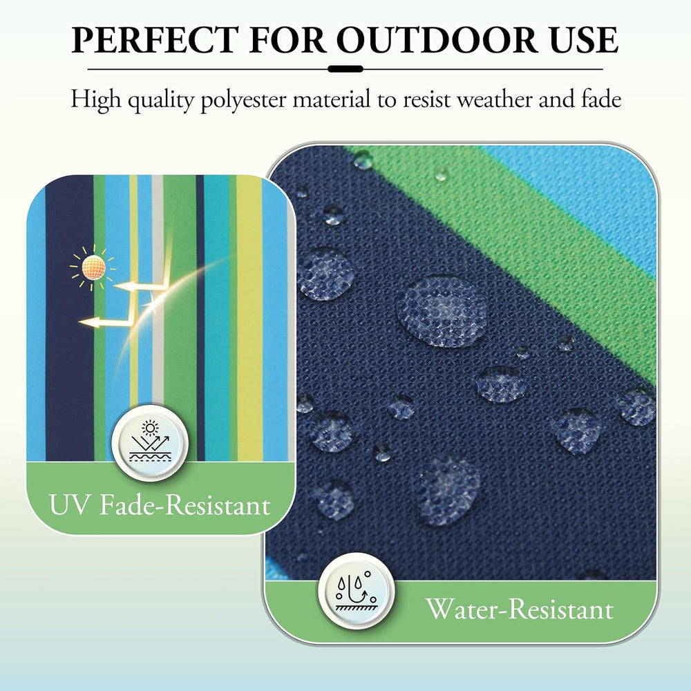 Wellsin Outdoor Chair Cushions for Patio Furniture - Patio Chair Cushions Set...