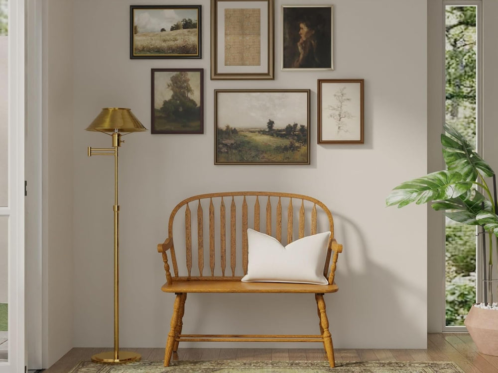Carolina Chair & Table Farmhouse Windsor Bench – Traditional Style Spindl...