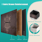 Dresser for Bedroom with 18 Drawers, Tall Fabric Storage Dresser, Chest of Drawers for Closet, Nursery, Bedside, Living Room, Laundry, Entryway, Hallway (Pattern)