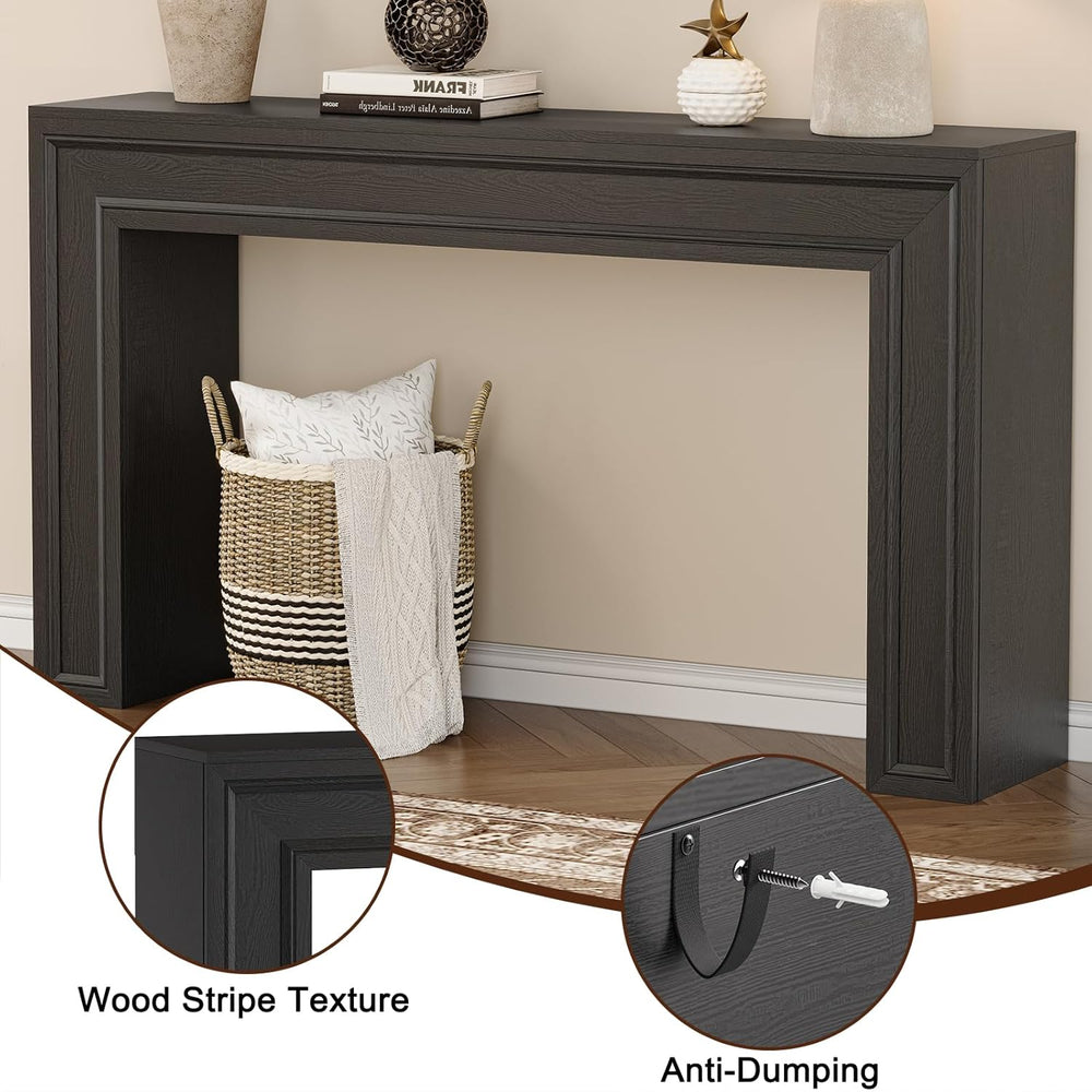 Rresyet 55 Inch Long Console Table, Sofa Table Behind Couch, Entryway Table, ...