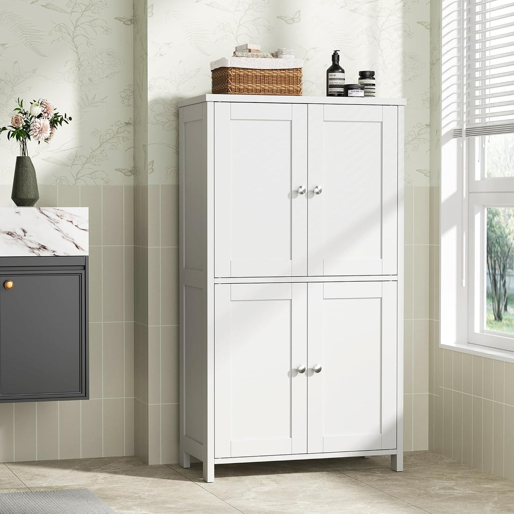 Shintenchi Bathroom Storage Cabinet with Doors and Shelves, Floor Cabinets fo...