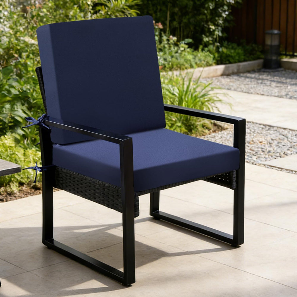 Outdoor Chair Cushions Set of 2, 22x22x3 Inch Waterproof & Fade Resistant...