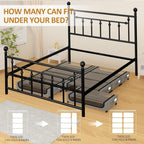 Large Under Bed Storage with Wheels, Under Bed Storage Containers, Under Bed Shoe Storage Organizer, Rolling Underbed Storage Containers for Bedroom Clothes Shoes Blankets, 2 Pack, Grey