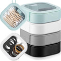 Kathfly 4 Pcs Hair Tie Organizer, Portable Hair Accessories Organizer Travel Case, Stackable Hairs Tie Holder & Bobby Pin Holder for Jewelry, Cotton Swabs, Clips and Accessories(Assorted Colors)
