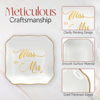 OASSIE Christmas Bride Gifts for Women - Future Mrs 4"x4" Ceramic Jewelry Dish Tray - Bridal Shower Bride to Be Gifts for Newlyweds, Engagement Gift for Women, Jewelry Tray for Bachelorette Gift Ideas