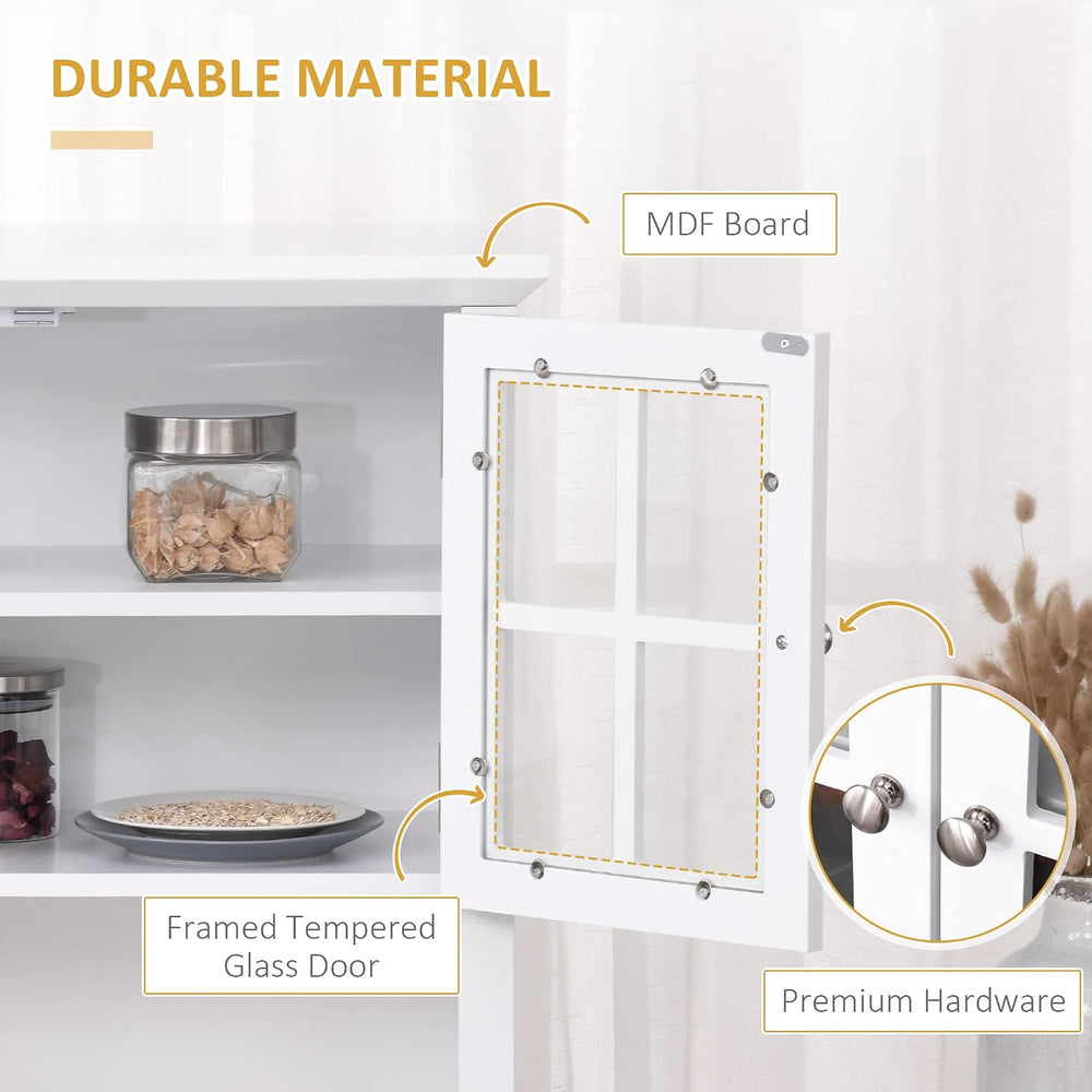 64" Kitchen Pantry Storage Cabinet Buffet Sideboard for Coffee Maker &am...
