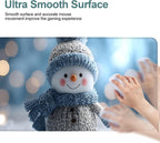 Christmas Snowman Gaming Mouse Pad 31.5"x11.8"Desk Mat Anti-Slip Rubber Base & Durable Stitched Edges for Gamers Smooth Mouse Writing Surface for Desk Office/Home