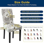 Chair Covers, Stretch Kitchen Dining Room Chair Covers Set of 6, Removable Washable Dining Chair Slipcovers for Home, Hotel, Banquet
