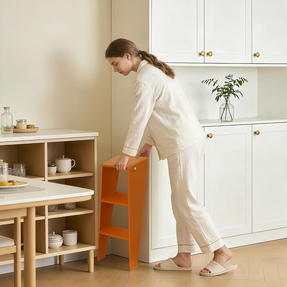 HOTEAGLE Modern Folding Chair - Multifunctional Design Doubles as Step Stool ...