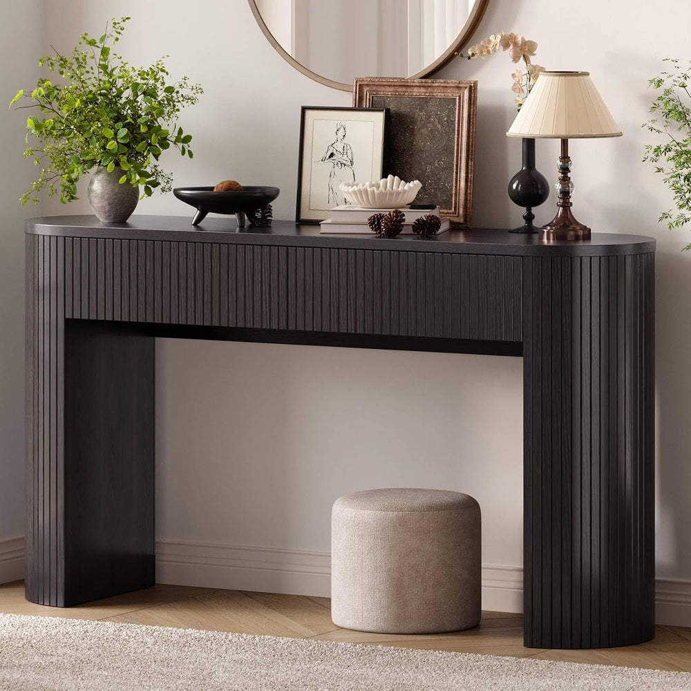 ONBRILL 55 Inch Console Table with 2 Drawers, Entryway Tables with Storage | ...