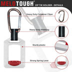 Melotough Zip Tie Organizer Zip Tie Holder,Wire Ties Keeper for Multi-Purpose Indoor and Outdoor Use,4Pcs