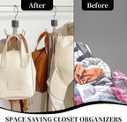 1PC 360° Rotatable Belt Hanger for Closet, Max 24 Belt Storage Organizer Rack, Space Saving Closet Organizers and Storage for Bra, Tank Top, Tie, Scarf and Purse
