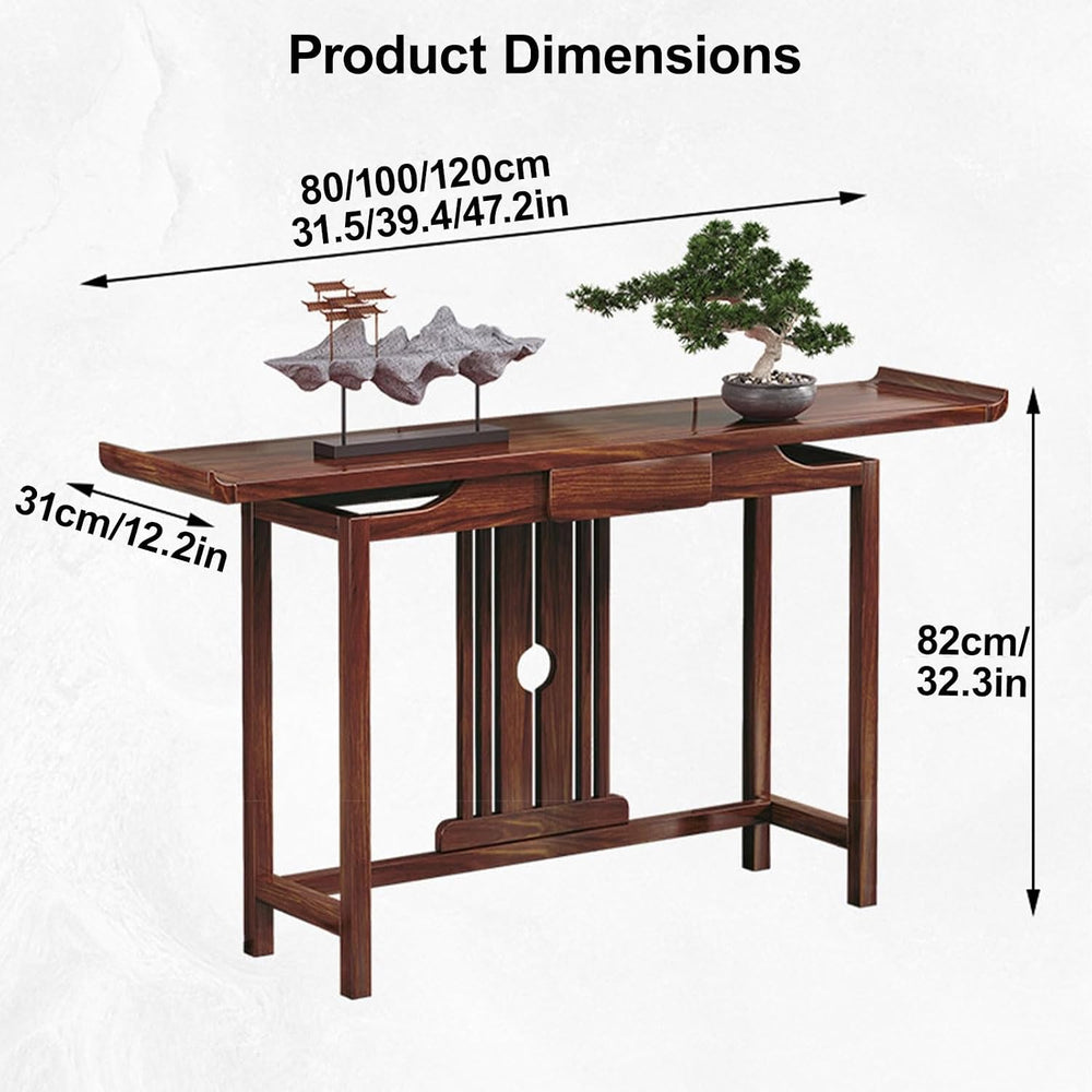Meditation Altar Table At Home, Buddhist Style Wooden Altar Cabinet, Personal...