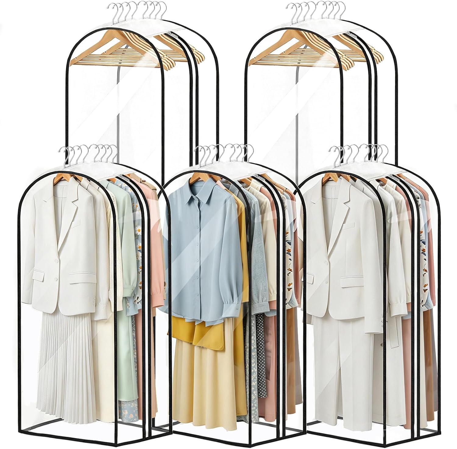 Clear Garment Bags for Hanging Clothes