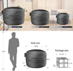 Bean Bag Chair for Adults, 4FT High-Rebound Memory Foam Bean Bag Sofa with Removable Cover, Oversized Bean Bag Couch for Gaming, Reading, and Relaxation, Black