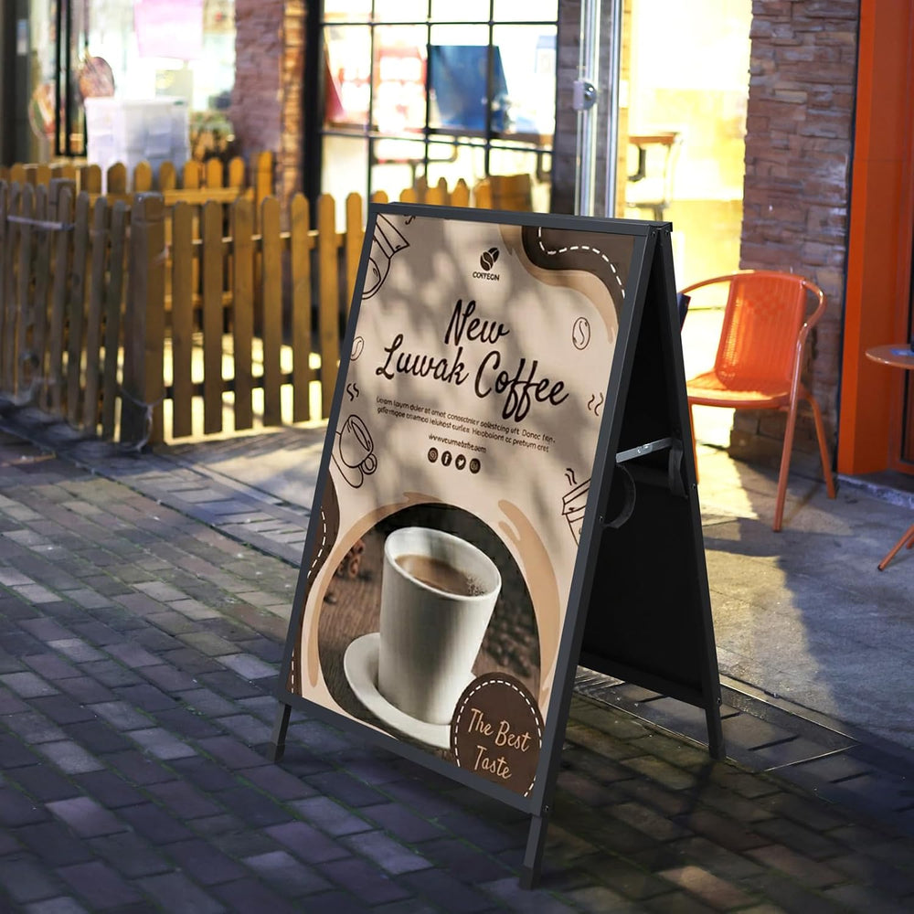 Pionites Heavy Duty Slide-in Folding A Frame Sign Sidewalk Sign 24x 36 Inch S...