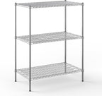 24" Deep x 42" Wide x 54" Height Wire Shelving Kit | 3-Tier | NSF Commercial Storage Rack Unit