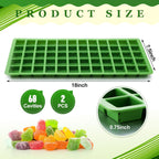 2 Pcs Silicone Food Molds for Harvest Right Freeze Dryer Harvest Right Medium Square Trays Dividers Food Mold for Fruit Vegetable Cake Freeze Drying Accessories (Medium)