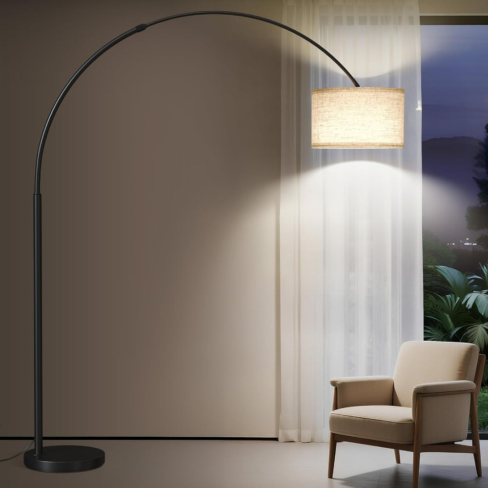 SUNMORY 82" Tall Arc Floor Lamp for Living Room, Large Standing Arched Lamp