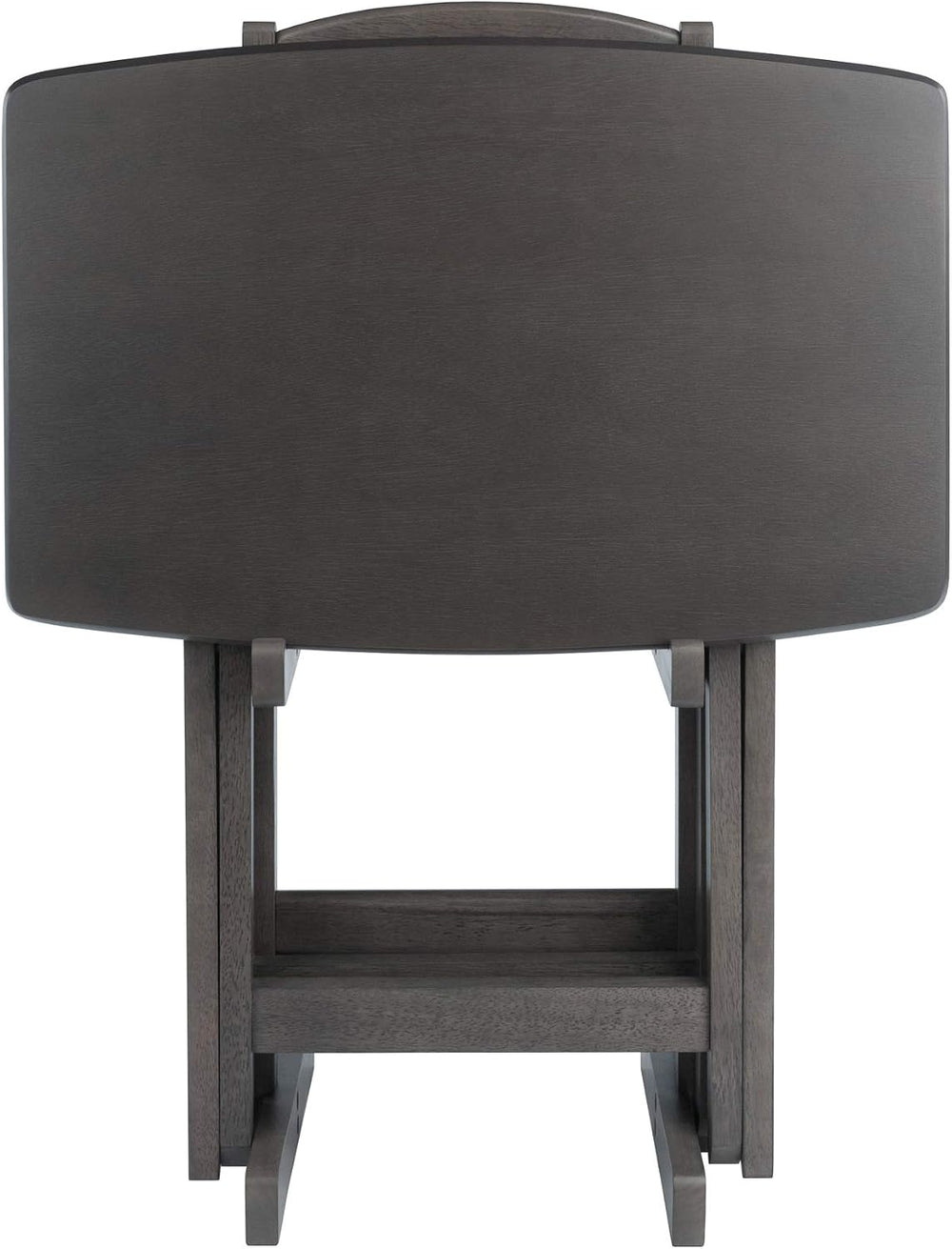 WINSOME Dorian Oversized Snack Table Set, Oyster Gray (Brown Base) (replace c...