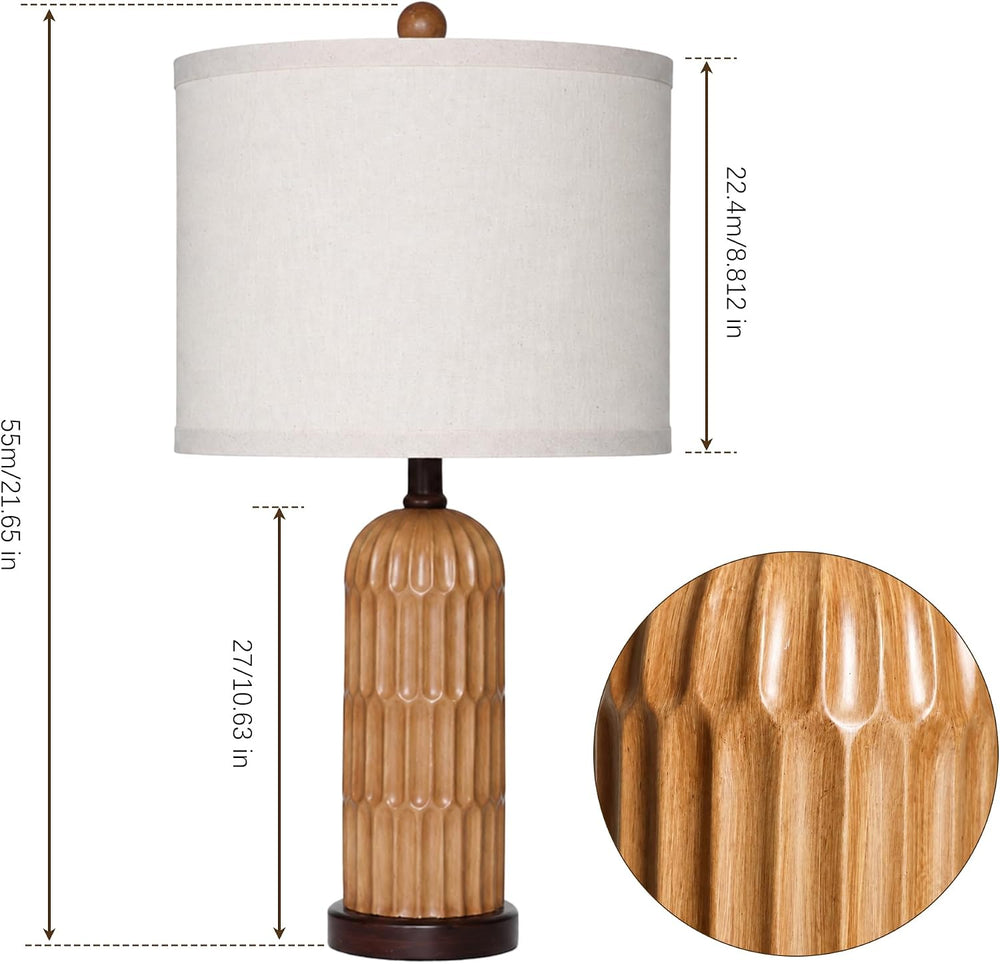 Table Lamps for Living Room Set of 2 Night Stand Bedside Lamps for Bed Room M...