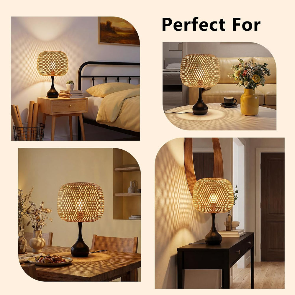 ONEWISH Touch Bedside Lamp for Bedroom, 3-Way Dimmable Table Lamps for Nights...