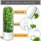 Herb Saver for Refrigerator, Fresh Herbs Lettuce Keeper for Refrigerator, Cilantro Container for Fridge Fres Parsley Mint Leaves Fresh Herb Keeper, Refrigerato Storage for Fresh for 2-3 Weeks