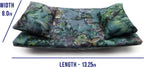 Chaise Lounge for Bearded Dragons, Bluegreen Lavendar Batik Fabric