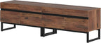 WAMPAT Modern TV Stand for TVs Up to 75 Inch, 2-in-1 Entertainment Center Media Console with Storage Cabinets, TV Console for Living Room, Brown