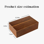 Acacia Wooden Tea Bag Organizer with Magnetic Lid, 8 Compartments Wooden Tea Box Organizer,Tea Bags Storage Organizer for Tea Bags & Beverage Supplies.