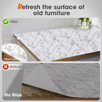 Beautysaid Shelf and Drawer Liner for Kitchen Cabinet, Non Adhesive Non Slip Shelf Paper Waterproof Washable Thickened for Dresser Pantry Shelve Bathroom Protector Liner(Marble,23.6 in x 10 FT)