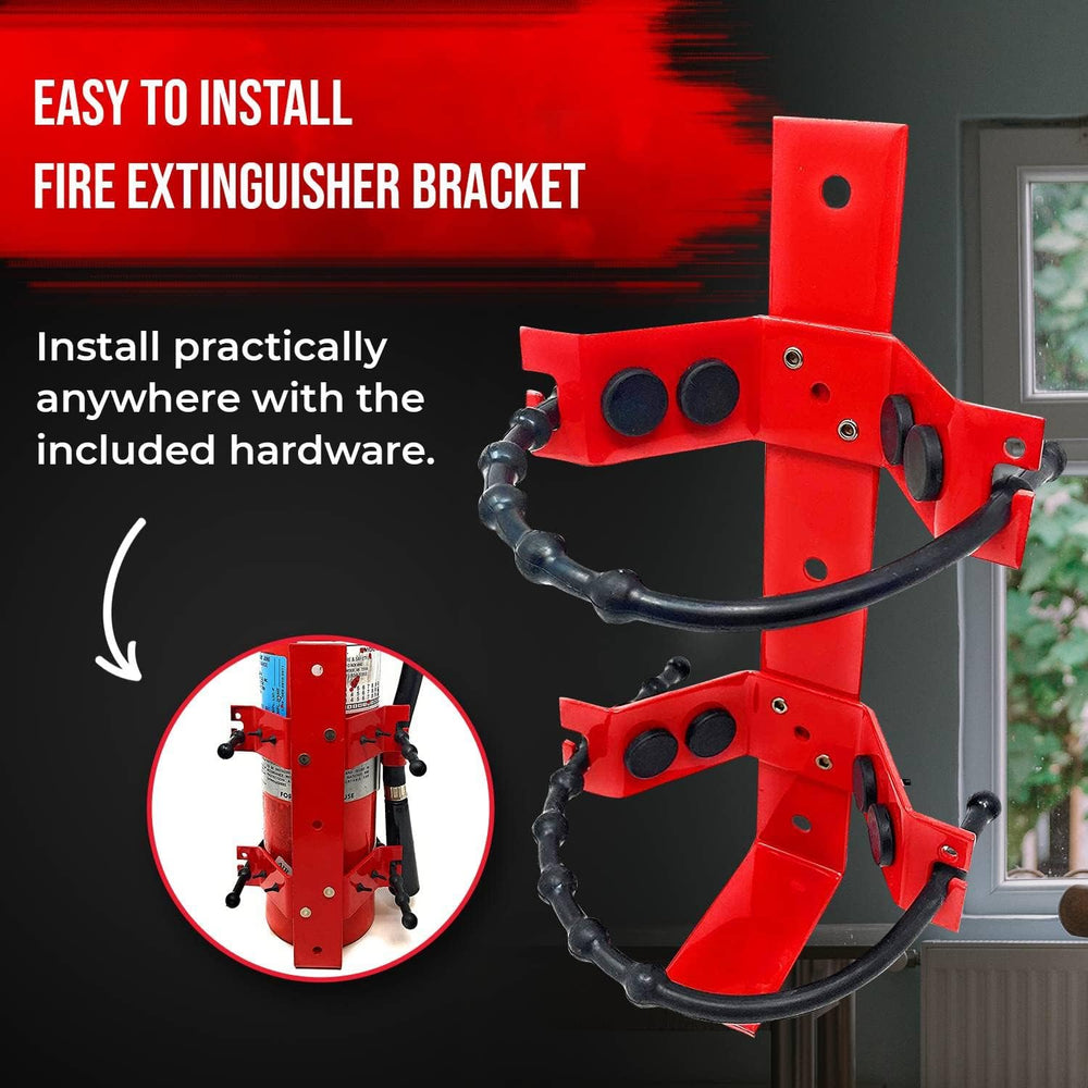 Fire Extinguisher Mounting Bracket Heavy Duty Wall Mount Bracket for 2.5 lb &...