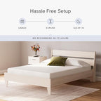 Signature Design by Ashley Full Size 8 Inch Medium Firm Charcoal Gel & Green Tea Infused Memory Foam Mattress for Pressure Relief, Fiberglass Free, Mattress In A Box