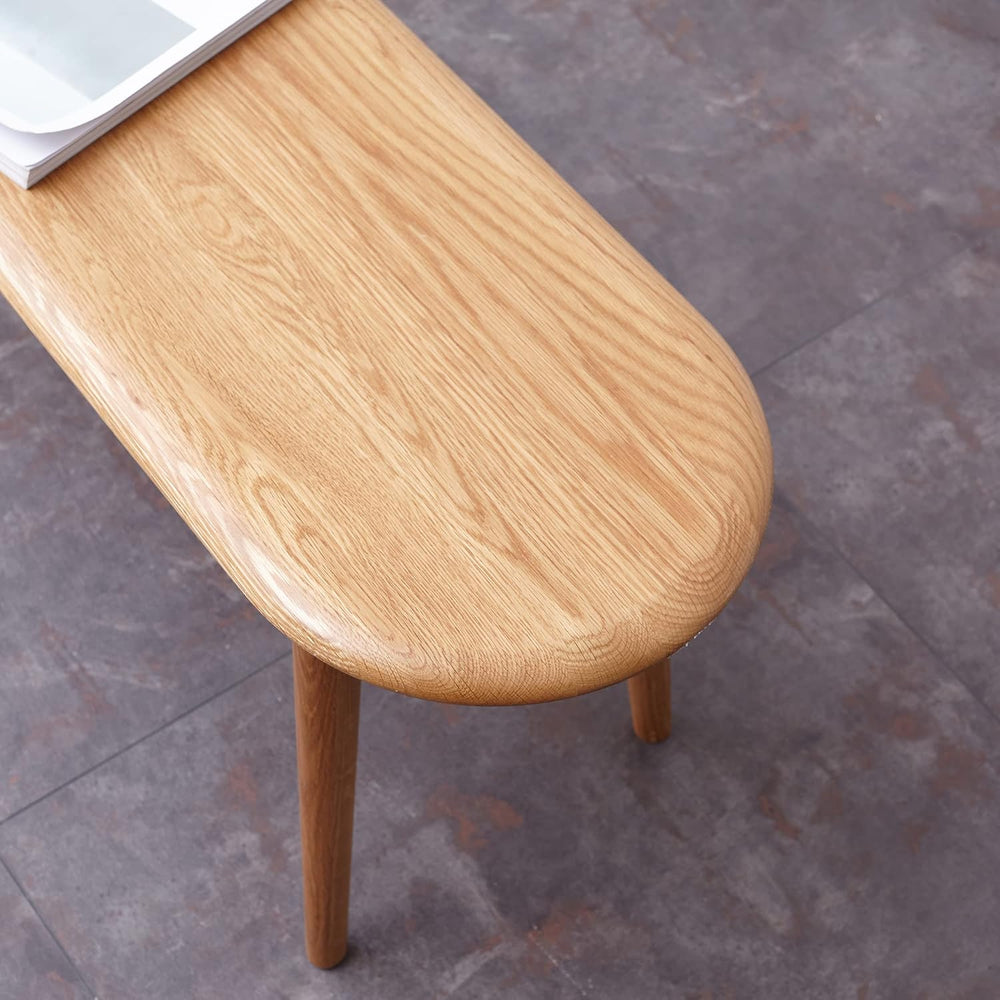HomSof Natural Oak 100% Solid Wood for Dining Bench Table Bench for Living Ro...
